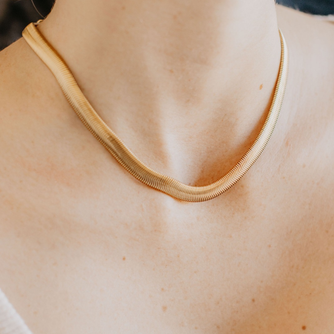 Chunky Herringbone Necklace